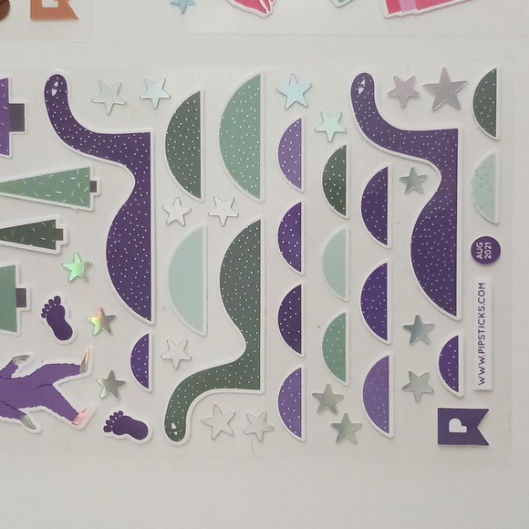 Pipsticks Other - Pipsticks - Lot of 12 Sticker Sheets and Giant Puffy Sticker!